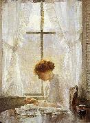 Joseph Decamp The Seamstress oil painting